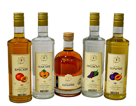 Grape, plum, peach, apricot